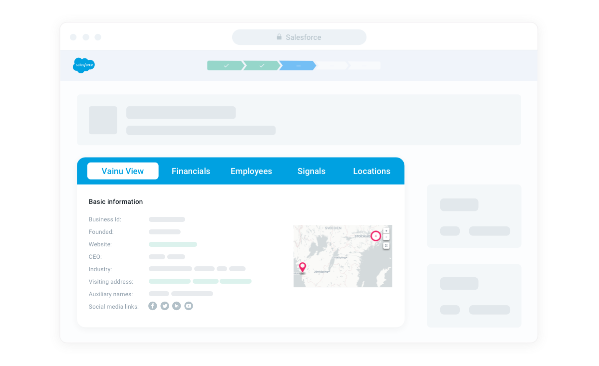 Vainu Realtime company information platform for sales and marketing